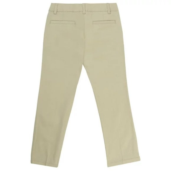 French Toast Girls Adjustable Waist Straight Leg Pants - 20.5 Plus - Khaki - NWT - Picture 3 of 3